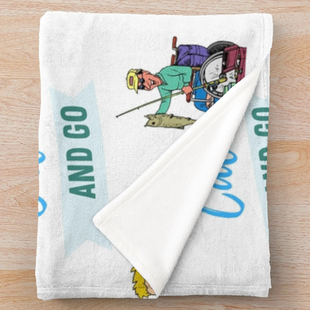 Fishing plush blanket for a stress-free hobby