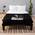 Fishing-themed plush blanket with "The Rodfather" design
