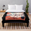 Fitness inspired plush blanket with mountain and nature quotes