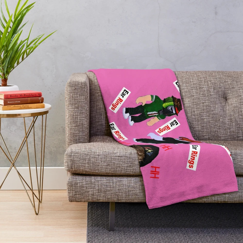 Soft and cuddly flamingo-themed plush blanket