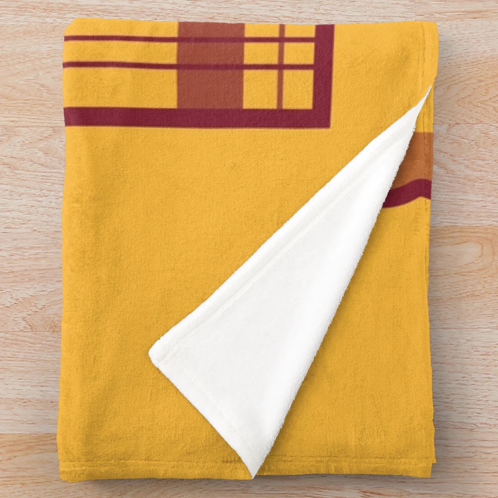 Flannel plush blanket featuring the Minnesota state outline