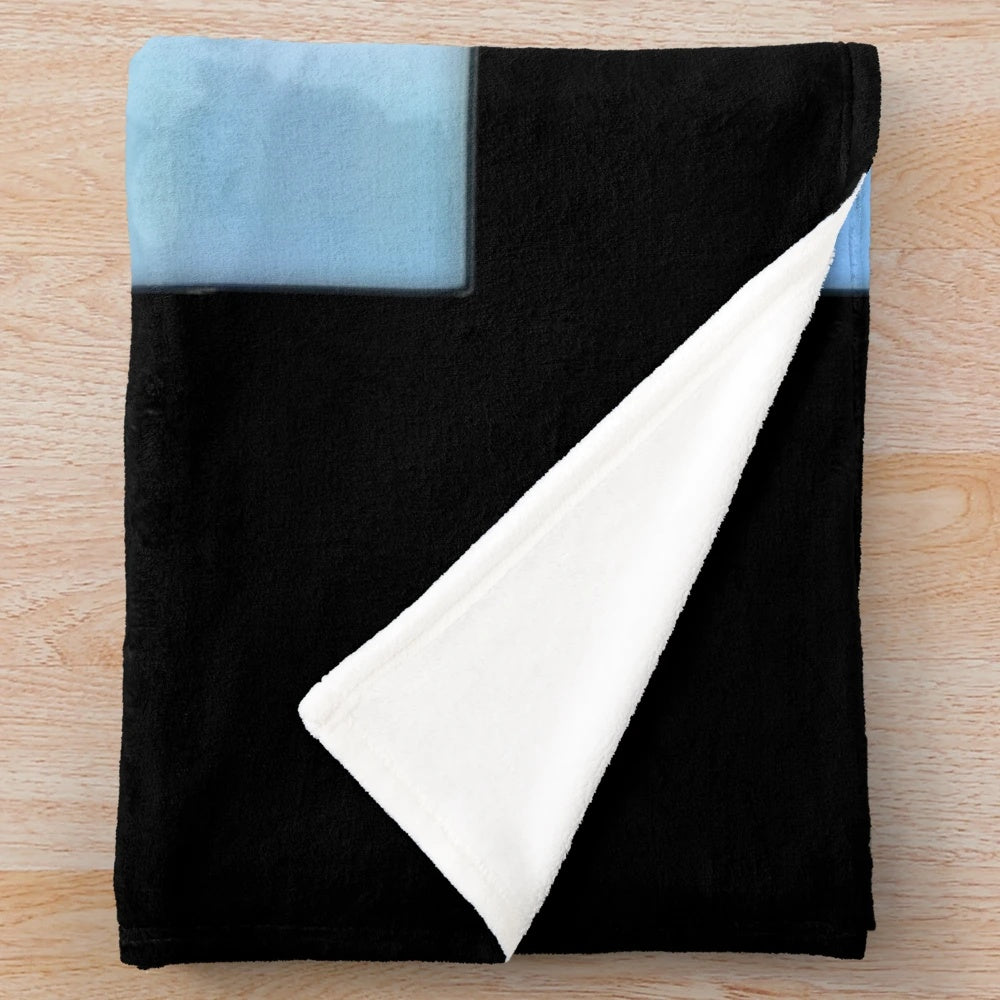 Flat Eric inspired plush blanket with retro 90s techno music design