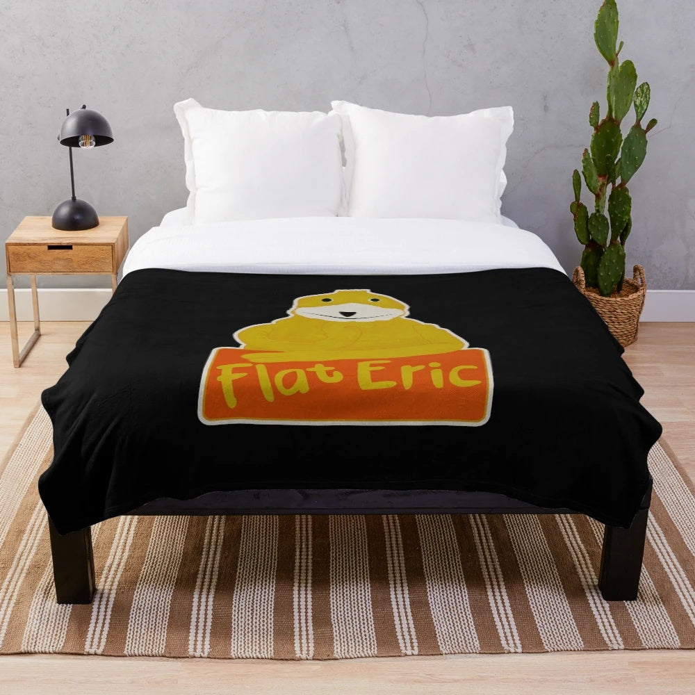 Flat Eric Plush Blanket for Music Enthusiasts