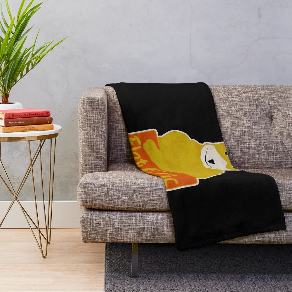 Flat Eric Plush Blanket for Music Enthusiasts