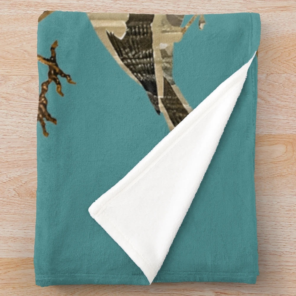Flock of birds plush blanket