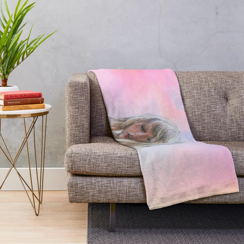 Soft and cozy plush blanket featuring the "floker" design for music lovers