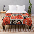 Flora Plush Blanket - Soft Floral Indie Music Inspired Cozy Throw