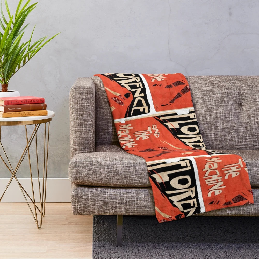 Flora Plush Blanket - Soft Floral Indie Music Inspired Cozy Throw