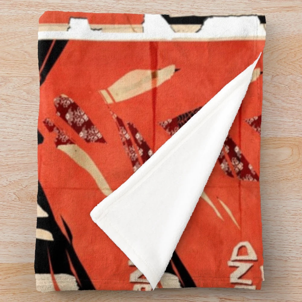 Flora Plush Blanket - Soft Floral Indie Music Inspired Cozy Throw
