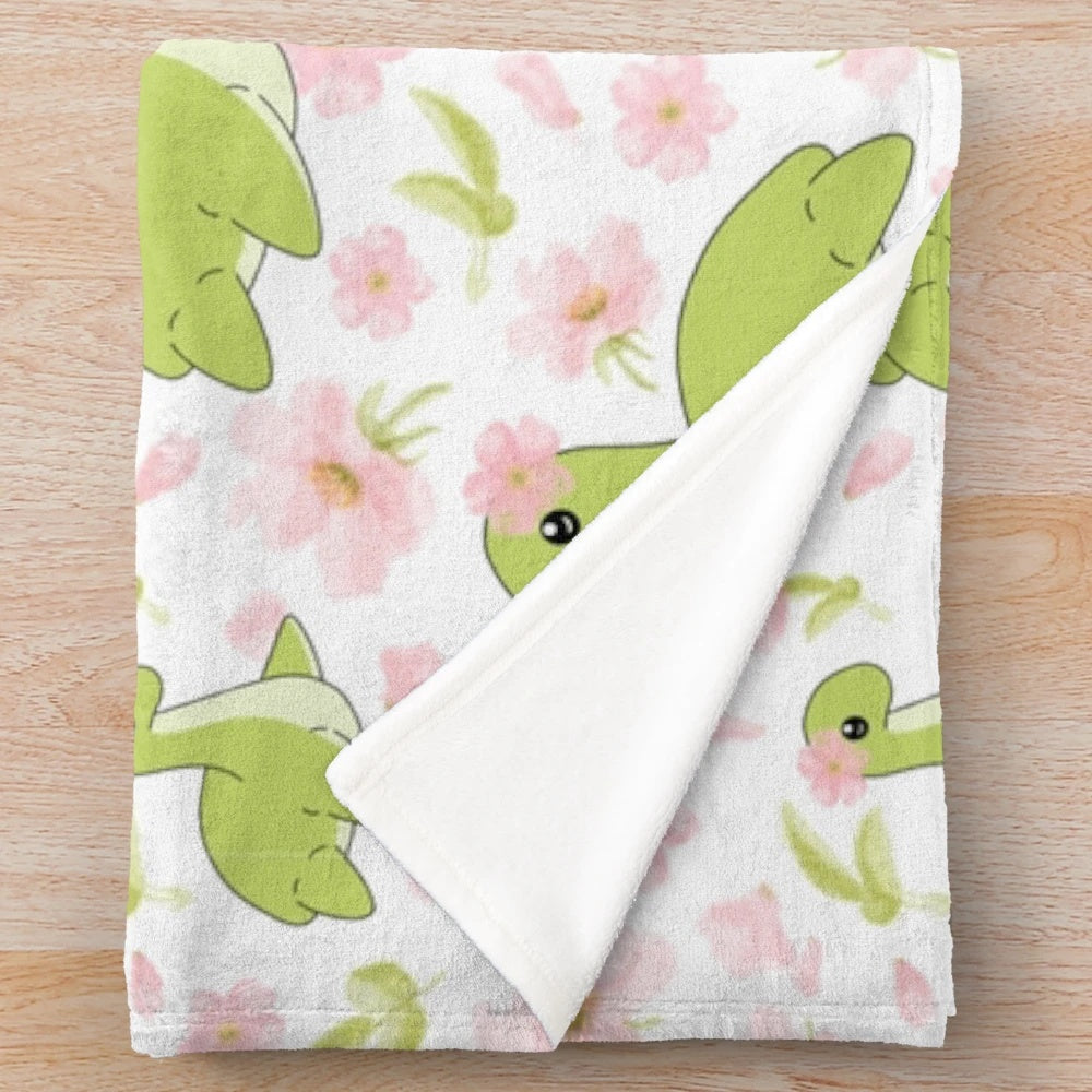 Floral Nessie Plush Blanket with Soft, Cozy Material