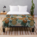 Fall roses floral design plush blanket