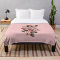 Floral plush blanket featuring Saint Timothee Chalamet