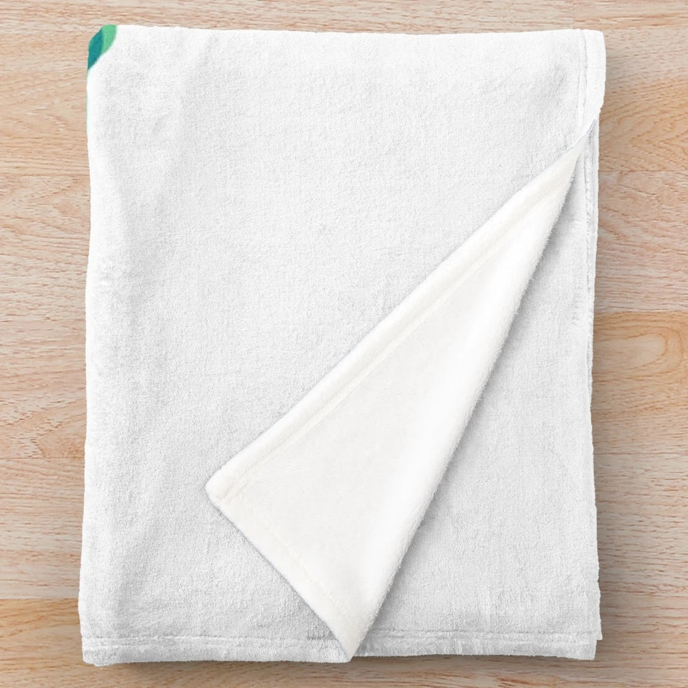 Soft and plush flower pressing themed blanket
