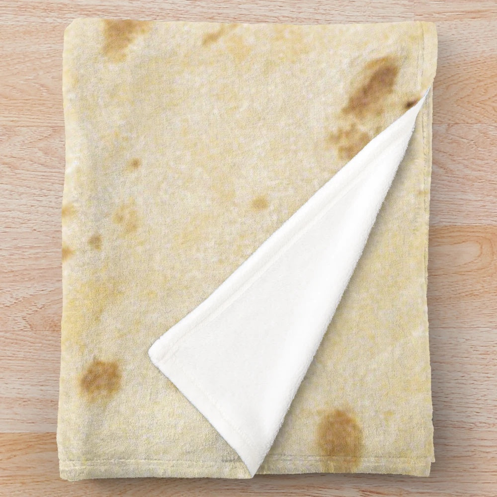 Flour tortilla pattern plush blanket
