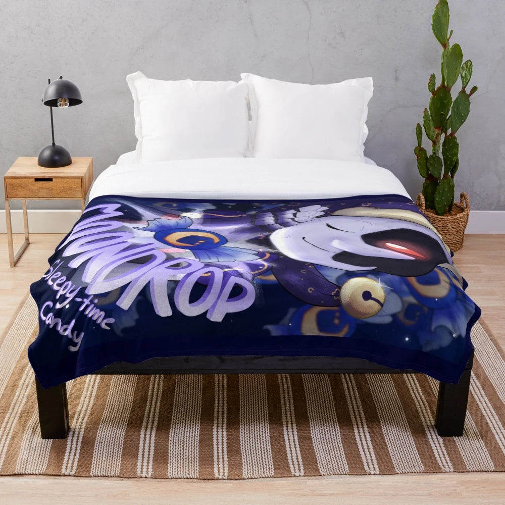 FNAF Security Breach Plush Blanket featuring Sun and Moon design