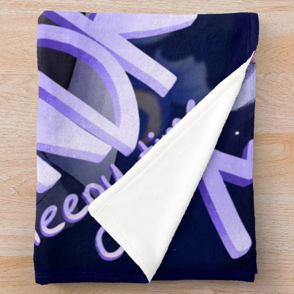 FNAF Security Breach Plush Blanket featuring Sun and Moon design