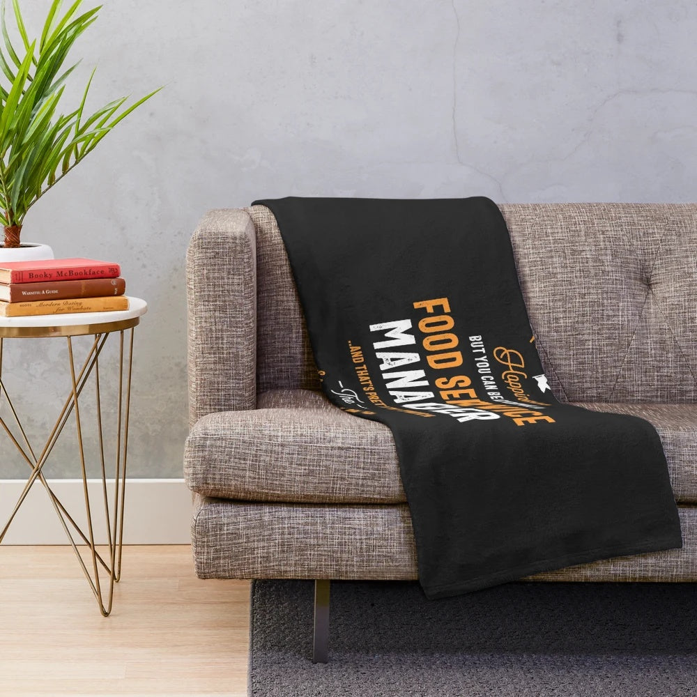 Food service manager plush blanket