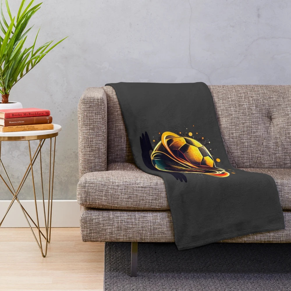 Football Soccer Plush Blanket