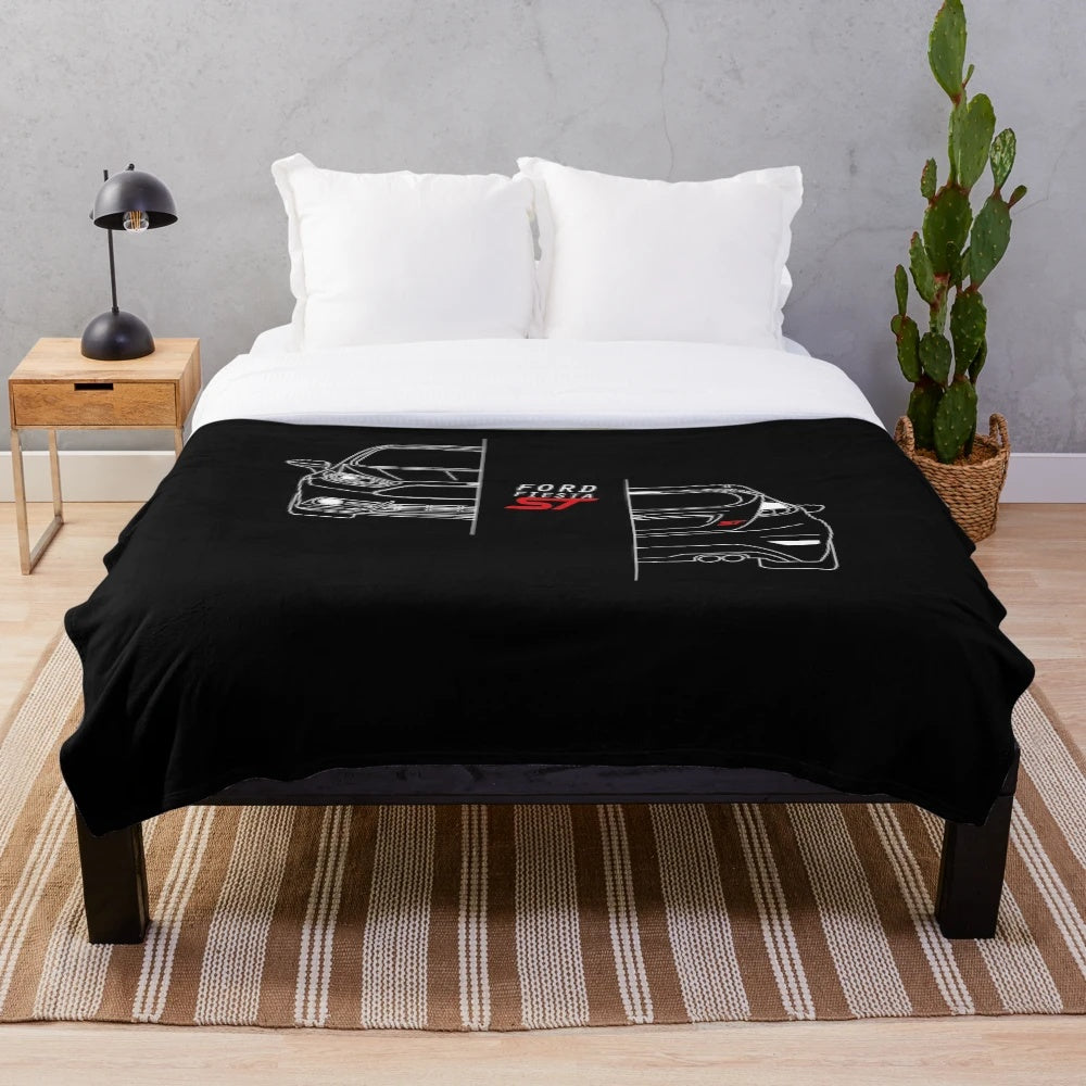 Ford Fiesta ST inspired plush blanket