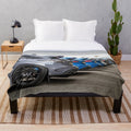 Ford Focus RS inspired plush blanket for car enthusiasts