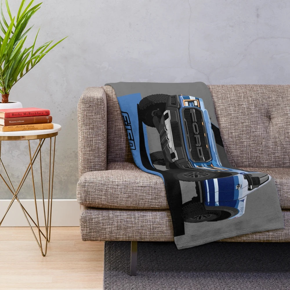 Ford F-150 Raptor inspired plush blanket