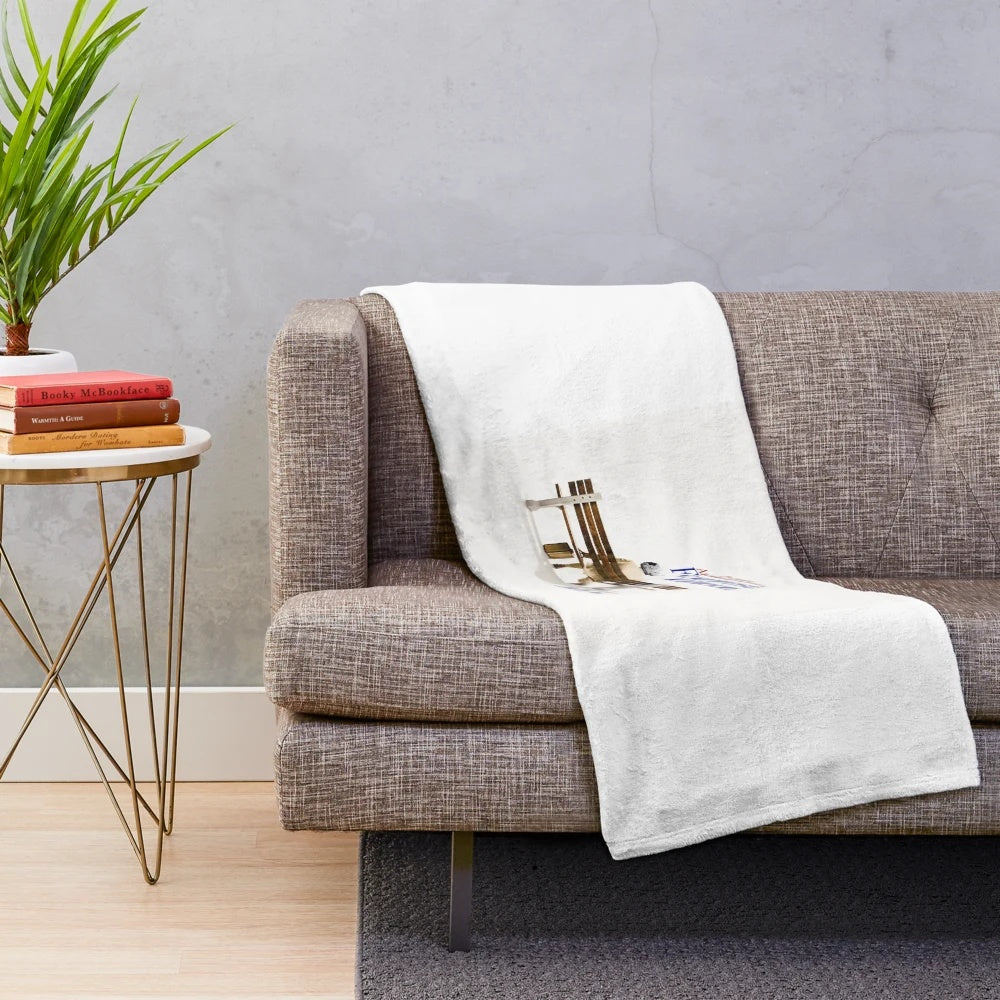 Forest moon plush blanket with nature and cinema inspired design