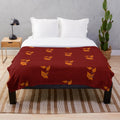 Soft and cozy plush blanket featuring a beautiful forest landscape design