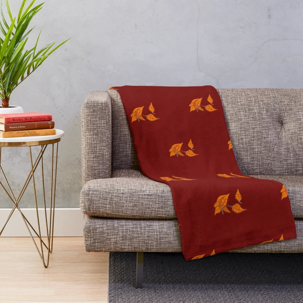 Soft and cozy plush blanket featuring a beautiful forest landscape design