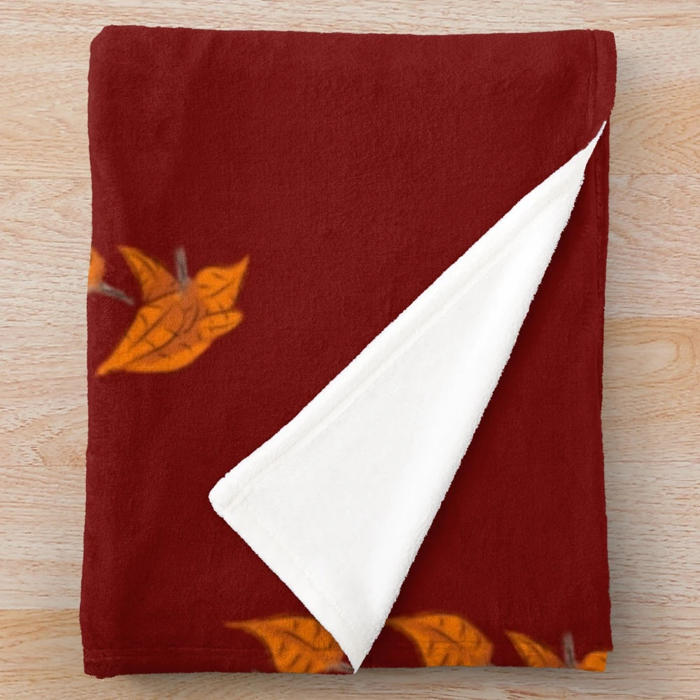 Soft and cozy plush blanket featuring a beautiful forest landscape design
