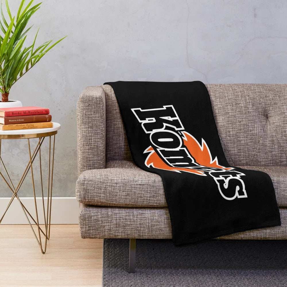 Fort Wayne Komets inspired plush blanket for hockey fans
