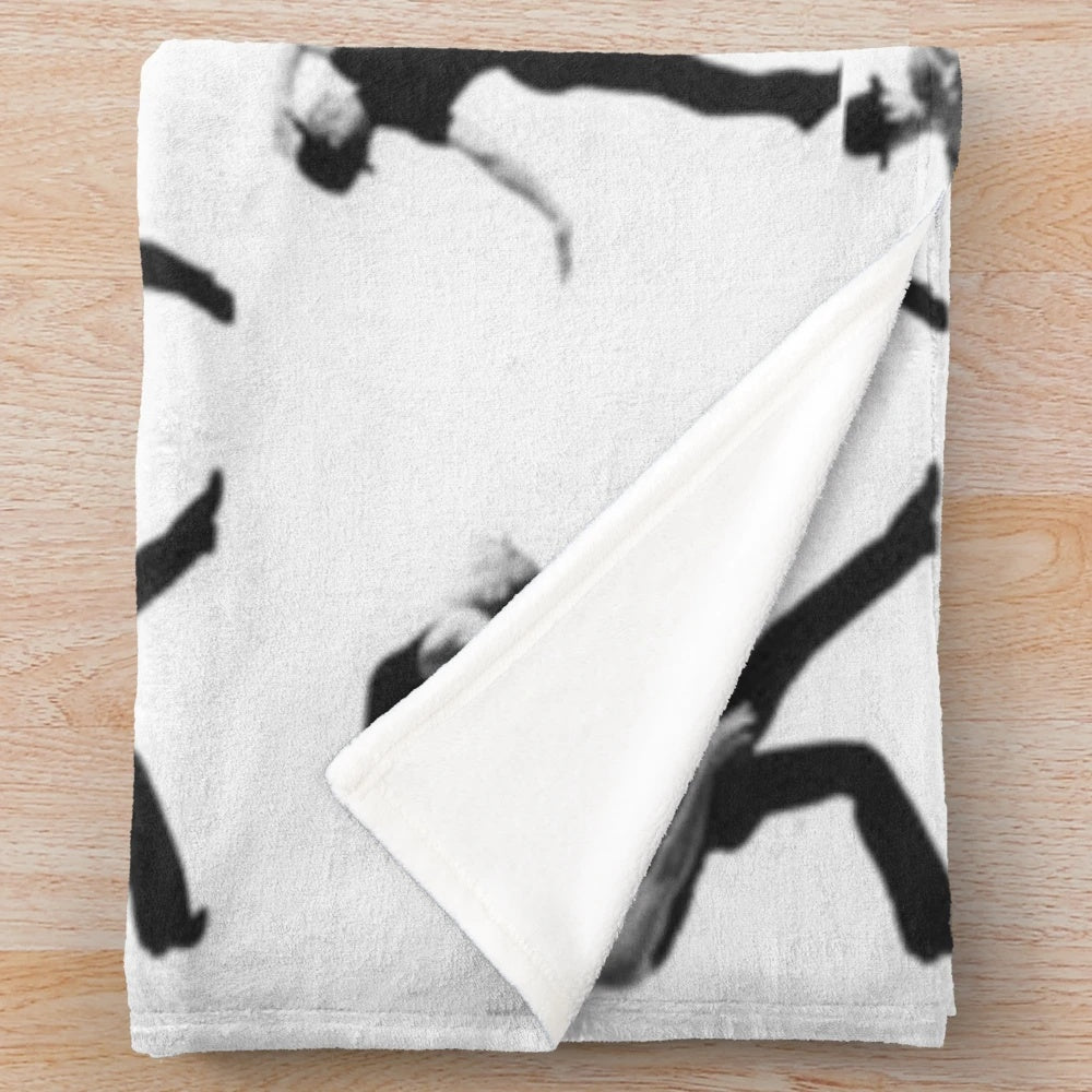 Fosse-inspired plush blanket for dance and musical theater enthusiasts