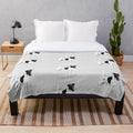 Soft and cuddly plush blanket featuring the adorable smooth fox terrier breed