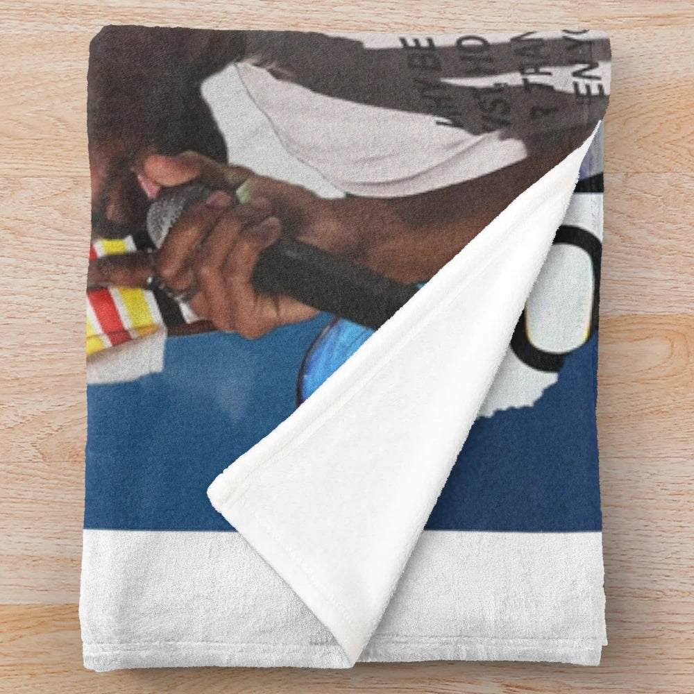 Frank Ocean inspired plush blanket with soft, cozy material