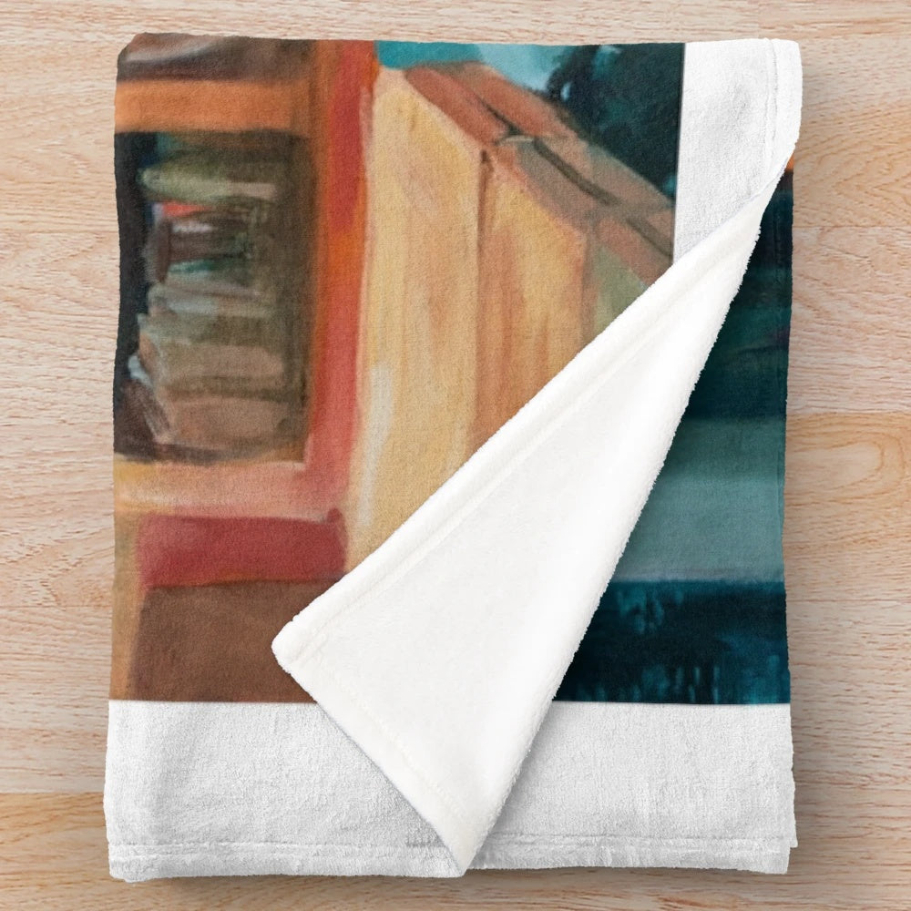Frasier's Apartment Plush Blanket with Iconic TV Show Elements
