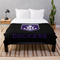 Fremantle Dockers Plush Blanket with team logo