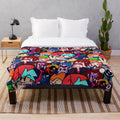 Friday Night Funkin Collage Plush Blanket with Characters