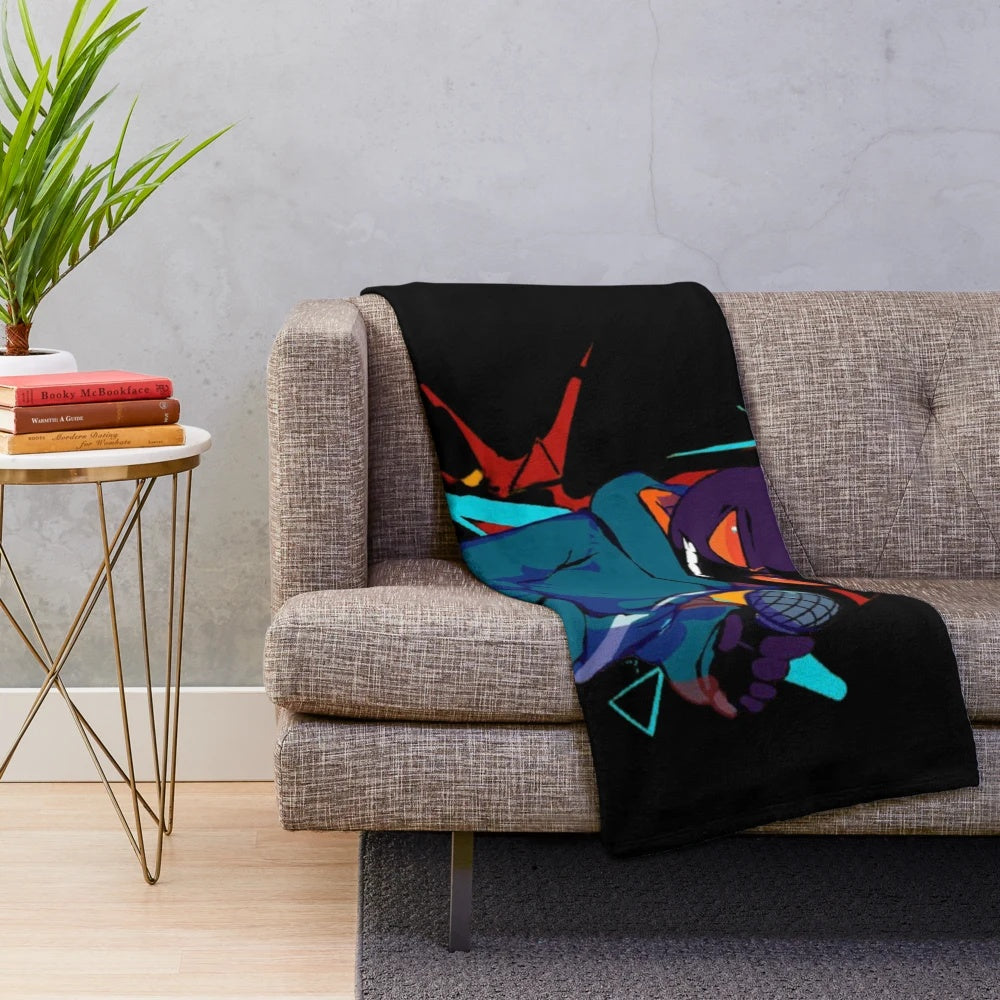 Friday Night Funkin' Whitty character plush blanket