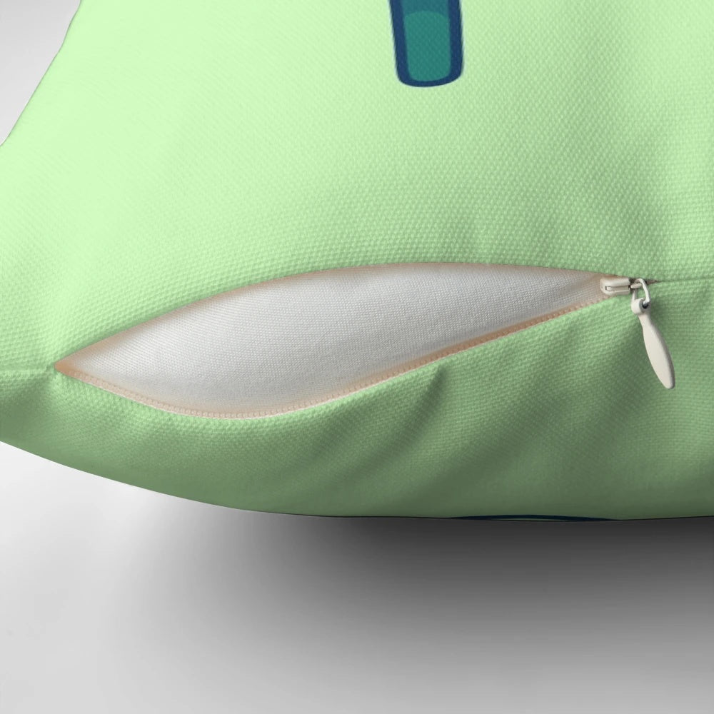 Soft and plush pillow with a frog design, perfect for a cozy and whimsical home decor.