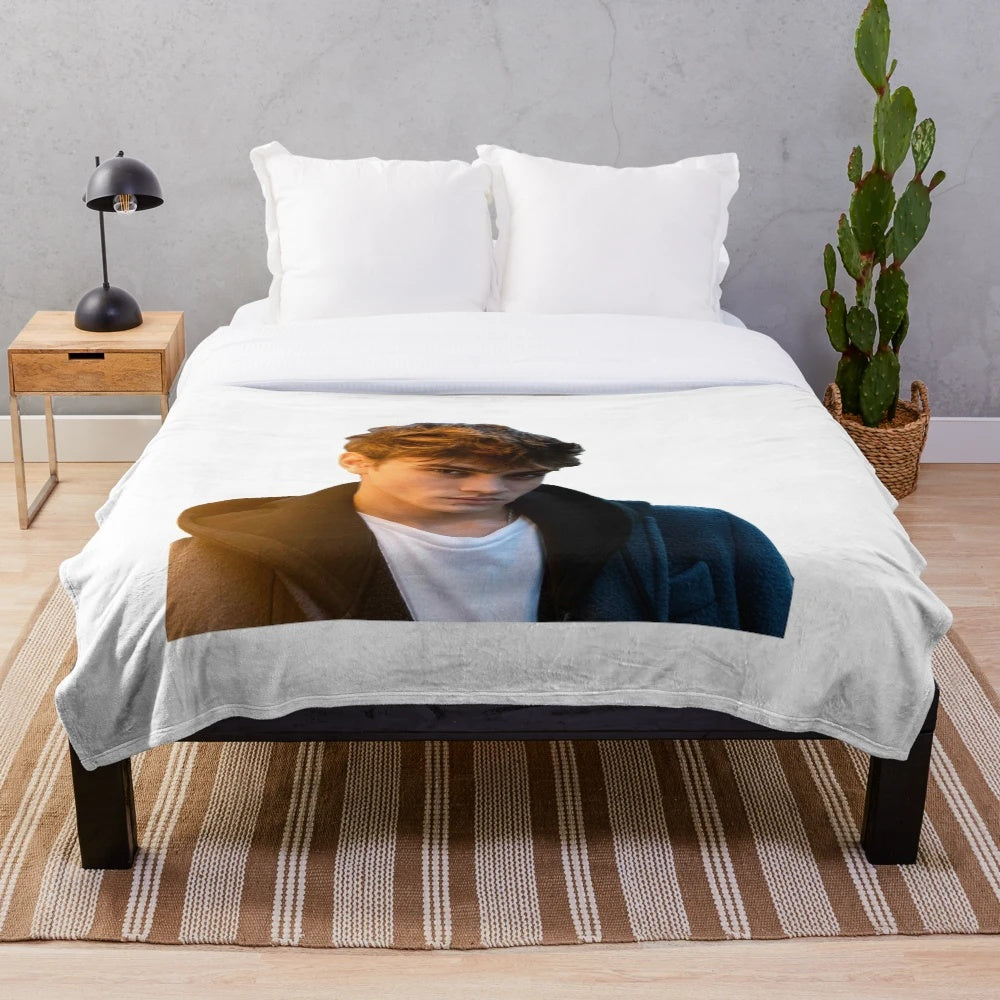 Soft and snuggly plush blanket featuring Gabriel Guevara, the popular Netflix star