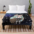 Gacha Life inspired plush blanket featuring cute chibi characters