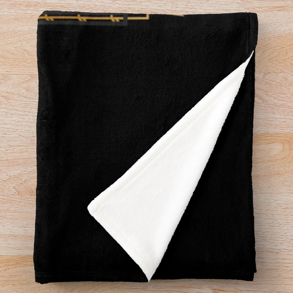 Plush blanket with a space-themed design