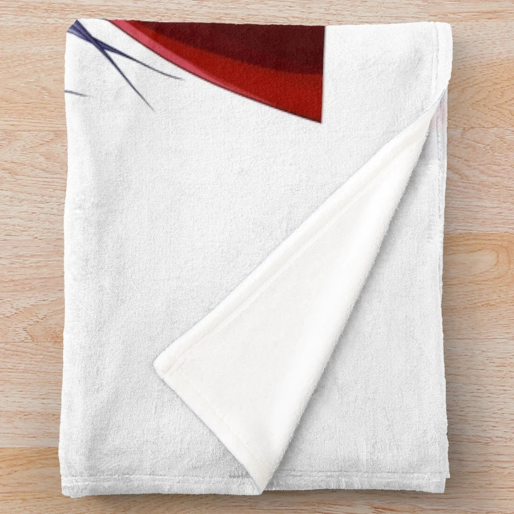 Cozy galaxy-themed plush blanket featuring an anime-inspired design