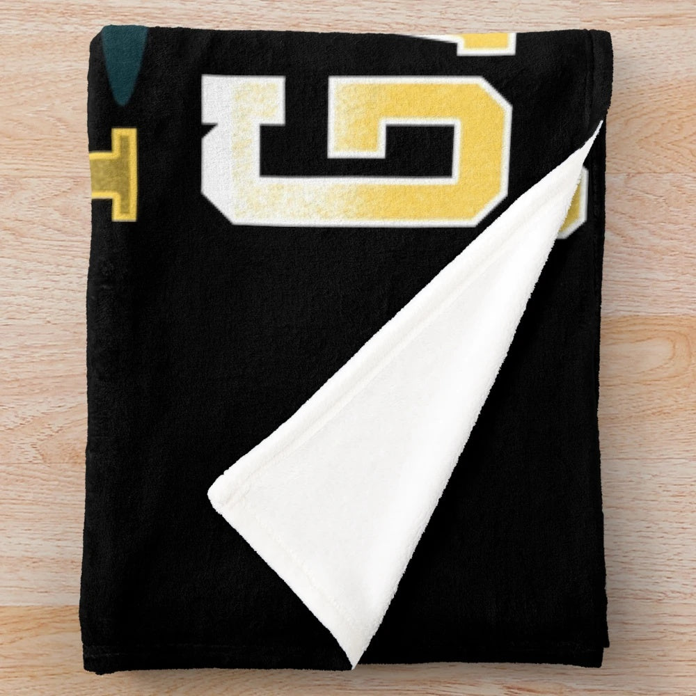 Cozy gamer plush blanket with "Can't Hear You I'm Gaming" design