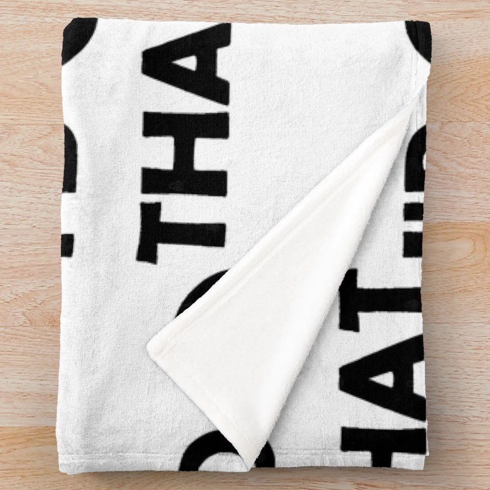 Cozy plush blanket with "Id Tap That" gaming humor design