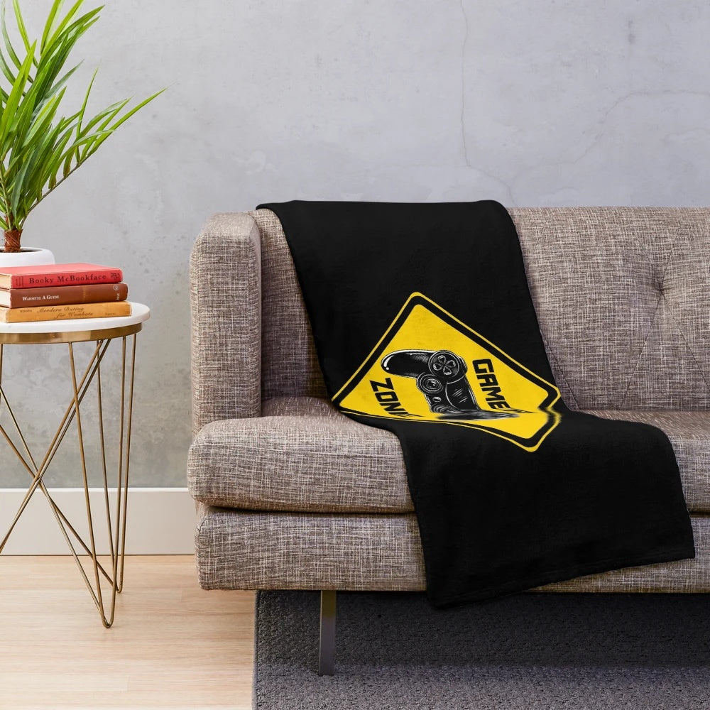 Gamer Zone Plush Blanket - Comfortable and Stylish Gaming Accessory