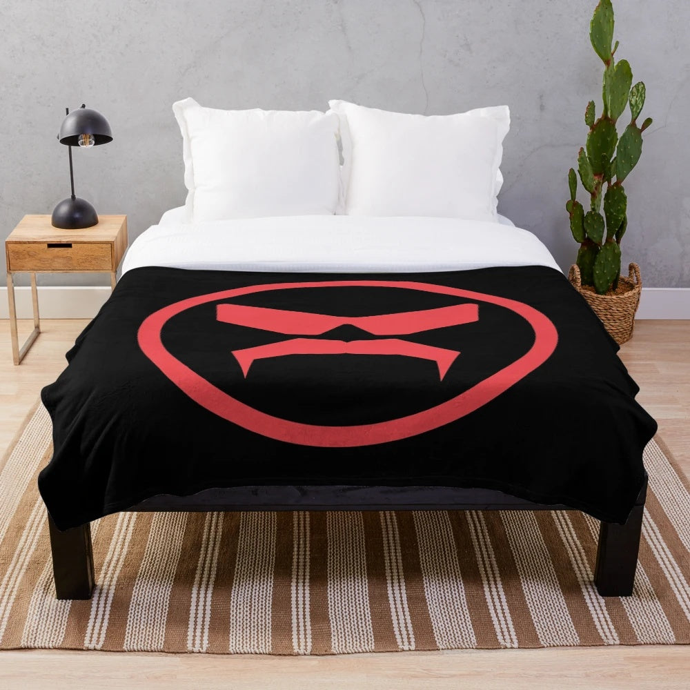 Dr Disrespect-inspired red plush blanket for gamers