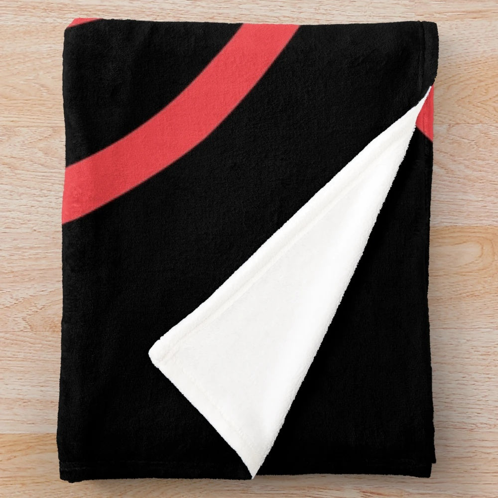 Dr Disrespect-inspired red plush blanket for gamers