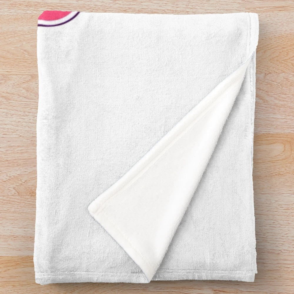 Plush gaming blanket with various gaming-themed patterns