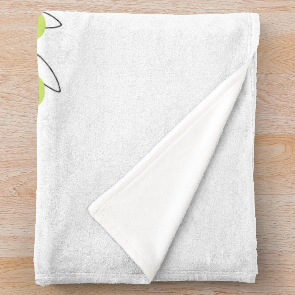 Plush blanket featuring a garden-themed design for hobby enthusiasts