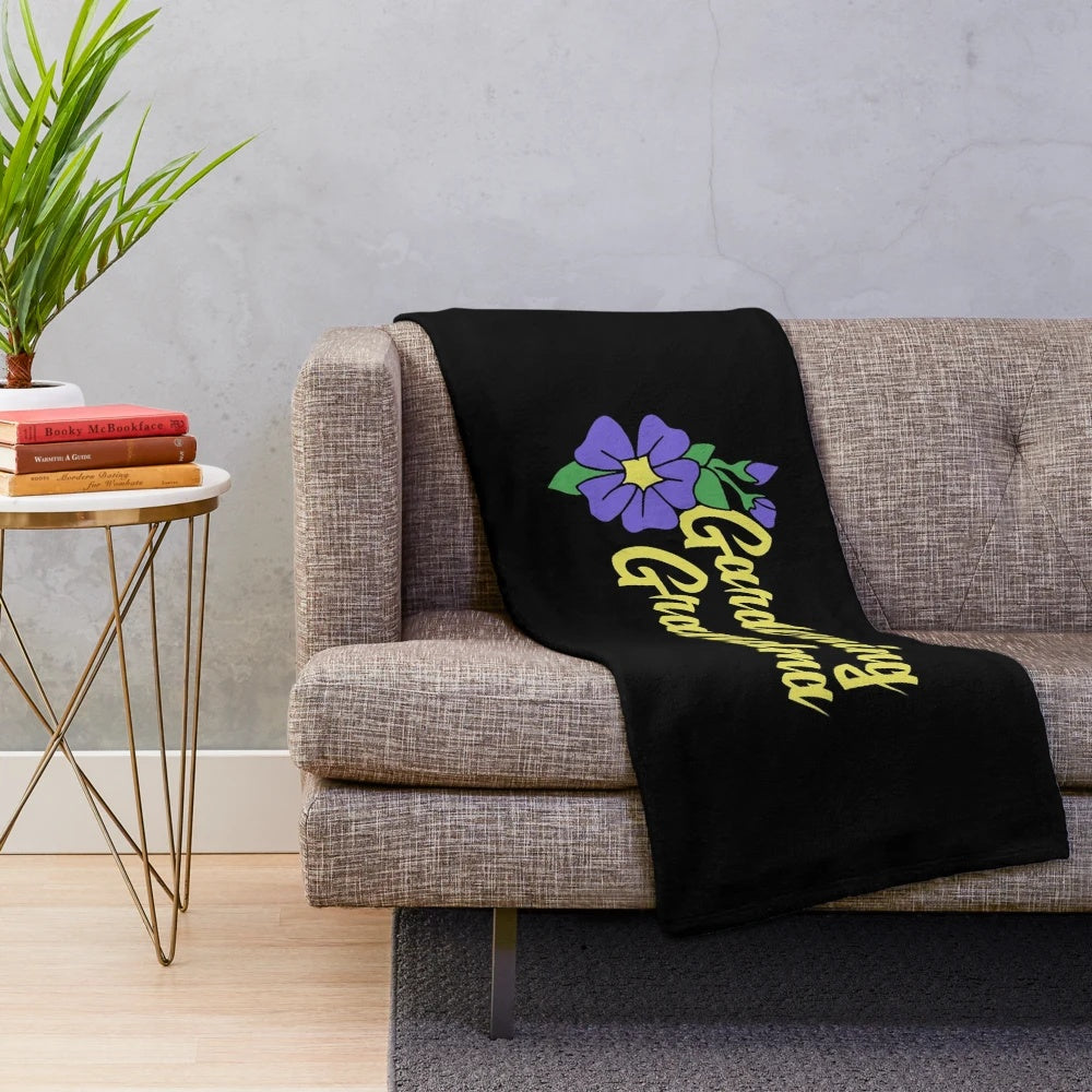 Gardening Grandma Plush Blanket